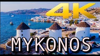 Beautiful Mykonos Greece in 4K HD [upl. by Shyamal]