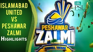 Match 23 Islamabad United vs Peshawar Zalmi  Highlights [upl. by Erund]