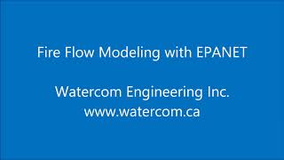 Fire Flow Modeling with EPANET [upl. by Ileek569]