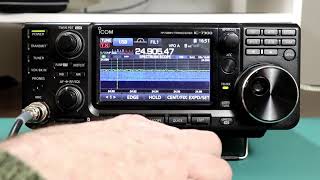 Icom IC7300 A to Z 40 Internal Antenna Tuner Operation [upl. by Marris]