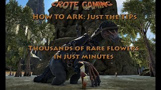 How to Ark Just the Tips Rare Flowers on the Center [upl. by Eniahs]