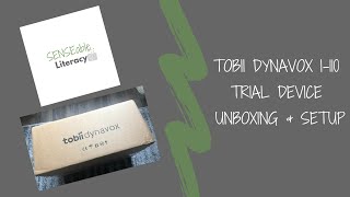 Tobii Dynavox I110 Trial Device Unboxing amp Setup [upl. by Annayrb340]