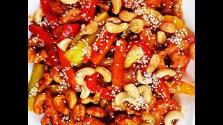 Cashew Nut Salad Recipe  Restaurant Style Cashew Nut Salad  Chinese Salad Recipes [upl. by Wernda809]