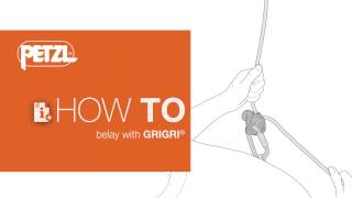 HOW TO belay with GRIGRI [upl. by Aerdnaek426]