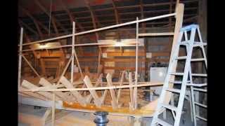 Building of a Core Sound Style Round Stern Boat Part  1 [upl. by Baer]