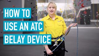 ASM at Climb Fit How to use an ATC belay device [upl. by Itraa]