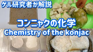 【ゲル研究者が解説】蒟蒻（こんにゃく）の化学（Chemistry of the konjac） [upl. by Ongun]