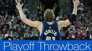 Dirk Nowitzki Full Highlights 2003 First Round Gm 3 vs Trail Blazers  42 Pts [upl. by Hcirdeirf]