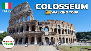 Colosseum Walking Tour  4K  Rome Italy [upl. by Brenner]