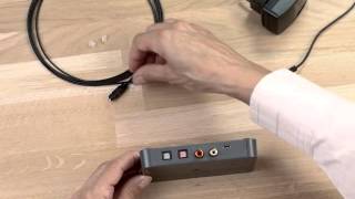 Streamer TV adapter how to install via TOSLINK connection [upl. by Oliviero2]