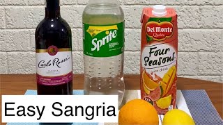 Easy Sangria Recipe [upl. by Anaer620]