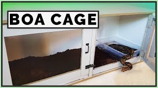 Building a DIY Boa Constrictor Enclosure [upl. by Bright]