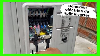 Conexión eléctrica de split inverter [upl. by Terrej]