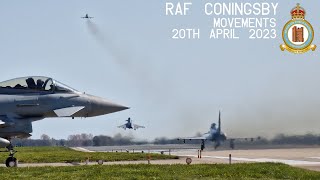 RAF Coningsby Movements 200423  Mass Take Off [upl. by Gove]