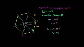 Área de um hexágono regular [upl. by Winthorpe]