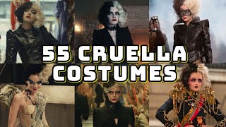 55 Cruella Amazing Costumes  Emma Stone [upl. by Cheney633]