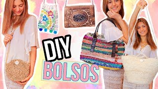 DIY  Cómo hacer 5 bolsos en 5 minutos  FÁCIL RÁPIDO Y BARATO [upl. by Ross]