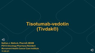 Tisotumab  vedotin Tivdak [upl. by Atauqal]