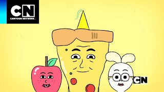 Manzana y Cebollín  Fiesta de Pizza  Cartoon Network [upl. by Yrek21]