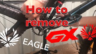 How to remove SRAM EAGLE Cranksettutorial [upl. by Katina]