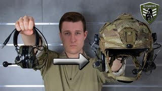 How to Mount a PELTOR ComTac Onto a Helmet [upl. by Anneiv640]