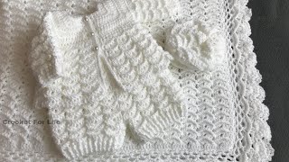 Easy crochet baby cardigancrochet for life 0308 [upl. by Elery945]