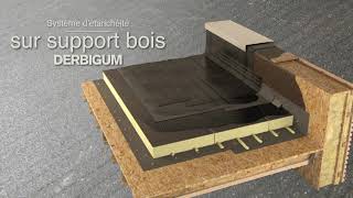 Comment installer une étanchéité bitumineuse sur support bois  Derbigum [upl. by Auj]