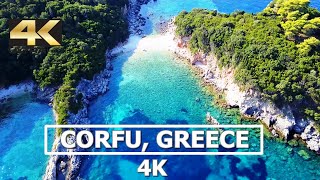 Corfu Greece 4K Drone [upl. by Autrey]