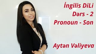 ÖDƏNİŞSİZ İNGİLİS DİLİ DƏRSLƏRİ  2 Pronoun [upl. by Omarr746]