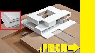 MATERIALES para hacer maquetas arquitectónicas  PRECIO [upl. by Llerrat687]