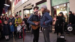 Allie Sherlock raps during Girls Like You with Padraig Cahill Maroon 5 [upl. by Duax]