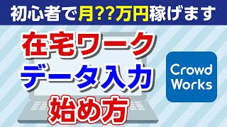 【在宅ワーク】データ入力の始め方！初心者でも月？万円稼ぐ方法 [upl. by Reeves105]