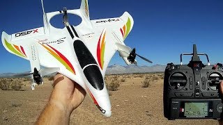 XK X450 Aviator VTOL RC Airplane Flight Test Review [upl. by Lliw]