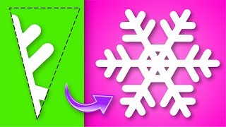 50 diferentes COPOS DE NIEVE  Recorta y Abre⭐ Así o más fácil  DIY ⭐ [upl. by Nayek]