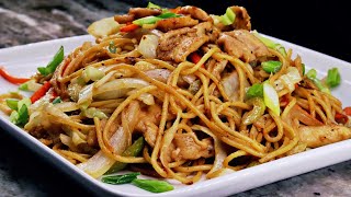 Chicken Lo Mein Recipe  Easy delicious and Healthier [upl. by Nuhsal]