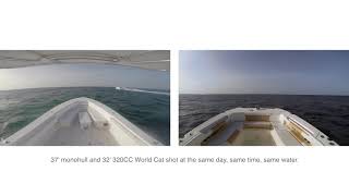 Powered Catamaran vs Monohull Comparison [upl. by Tamis]