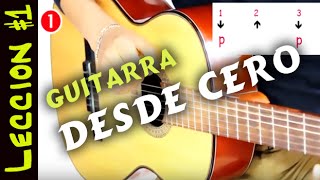 Leccion 1  Aprende Guitarra DESDE CERO [upl. by Erdnuaed]