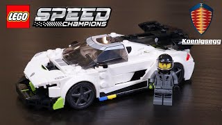 LEGO Speed Champions Koenigsegg Jesko Review amp Build Set 76900 June 2021 [upl. by Eivlys]