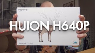 Drawing Tablet In Your BAG  Huion H640P Review [upl. by Grefer]