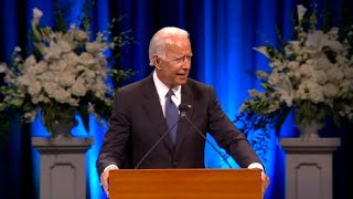 Joe Biden delivers emotional speech at McCain memorial [upl. by Epoh]