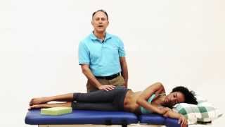 QUADRATUS LUMBORUM – Side Lying Stretch [upl. by Hanafee]