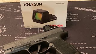 Holosun 507k unboxing and install on the Sig p365xl [upl. by Ailima]