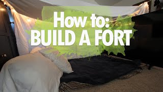 How to Build a Fort EASY amp SIMPLE [upl. by Zuliram]