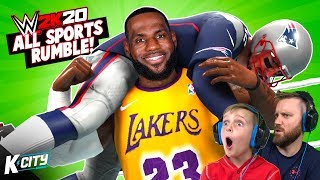 ALL SPORTS Royal Rumble NFL and NBA Superstars in WWE 2k20 KCITY GAMING [upl. by Marabelle]