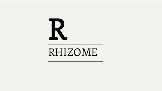 Three Minute Theory What is the Rhizome [upl. by Menedez]