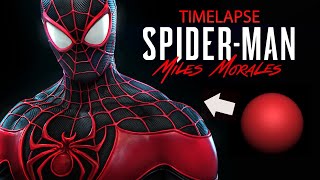 SpiderMan Miles Morales  Sculpting Timelapse [upl. by Abramo559]