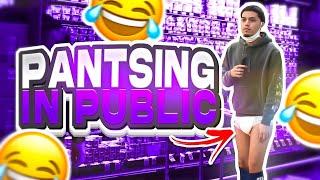 PANTSING IN PUBLIC PRANK EXTREMELY FUNNY [upl. by Solrac]