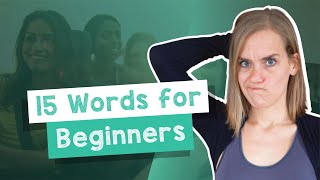 Learn 15 German Words for ABSOLUTE Beginners  A1 with Jenny [upl. by Cranford23]