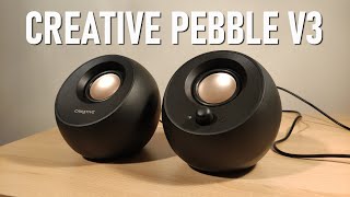 Creative Pebble V3 Review  Minimalistic 20 Setup [upl. by Onitsirc247]