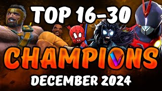 Top 30 Best Champions in MCoC Ranked 30 thru 16  Vegas amp the MCoC Illuminatis Top 10s Tier List [upl. by Danae]